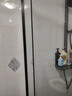 九牧（JOMOO） 【定制】极窄钻石淋浴房一体式干湿分离淋浴隔断沐浴房赠石基E17 雅黑型材（内外双开） 【光玻】900*1100*2000mm 实拍图