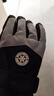 目丸保暖手套男女户外冬天骑行防寒风加绒厚触屏女防水冬季棉滑雪手套 6#雪花圆标黑色（拼色女款） 实拍图