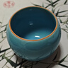 奈迅茶杯陶瓷功夫茶具品茗杯青花主人杯单杯手绘白瓷紫砂杯子 轻彩罗汉杯·天青 200mL以下 实拍图