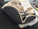 Heekin德国 儿童安全座椅汽车用0-4-12岁婴儿宝宝360度旋转ISOFIX硬接口 尊享灰(遮阳棚+上拉带+侧保护) 实拍图