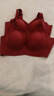 婷美本命年红色双提拉内衣女结婚大胸显小聚拢收副乳防下垂文胸罩 实拍图