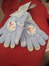 迪士尼（Disney）冰雪奇缘儿童手套冬天女童女孩分指冬季加绒保暖五指女冬 实拍图