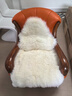 澳尊（AOZUN）保暖皮毛一体单人沙发垫椅芝华士沙发懒人沙发羊毛垫全覆盖椅垫 象牙白 80cm*110cm 单人位 星级1P 实拍图