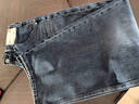 优衣库女装男装宽松廓形牛仔裤/弯刀镰刀裤子479000 482280 479000/67海蓝色 26 /160/66A 实拍图