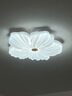 梵季（Fanji）花朵客厅灯吸顶灯奶油风花瓣主卧室灯温馨儿童房餐厅灯具现代简约 卧室1朵50CM+无极调光 无规格 实拍图