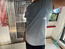 特步运动t恤短袖男夏装新款跑步速干衣薄款训练服半袖简约上衣polo衫 【跑步训练】碧空蓝0174 XL 180 实拍图