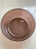 加厚透明塑料盆洗菜盆家用宝宝成人洗衣洗脚沐浴盆小盆子洗脸盆 咖色 大号（直径30cm） 实拍图