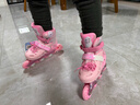 迪士尼（Disney）溜冰鞋儿童可调节安全易学轮滑鞋旱冰鞋直排滑冰鞋粉冰雪送礼物 实拍图