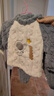 小猪大卫 PECODAVID珊瑚绒套装秋冬儿童室内居家服男女可爱分体套装毛毛款 灰蓝宇航员 90 版型宽松，按正常尺码拍 实拍图