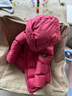 保姆鹅  【风墙】儿童羽绒服宝宝中长款护脸加厚外套保暖童装[NG2664] 石榴粉 110 实拍图