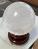 曜萱天然白水晶球摆件天然白水晶原石打磨居家送礼玄关乔迁摆件 精选直径8厘米（配国检证书） 实拍图