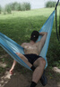 牧高笛（MOBIGARDEN）吊床 户外露营单人沙滩休闲加厚帆布吊床梦摇 NX22671030 暖沙色 实拍图