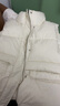 森马（Semir）棉马甲女冬季防泼水纯色oversize立领面包服叠穿时尚百搭外套 奶白10501 M 实拍图