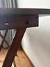 家逸实木折叠书桌学生家用电脑桌学习桌书房办公桌子胡桃色100cm 实拍图