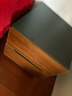 御乐欣实木床头柜卧室2025新款简约床边柜家用小型储物床头收纳柜子 【豪华底座】双抽胡桃色+黑40cm 【实木生态板】 实拍图