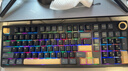 京东京造JZ990Pro三模无线蓝牙有线办公游戏键盘电竞PBT键帽RGB送男友独立数字区续航外设机械键盘鎏金黑 实拍图