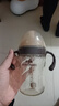 贝因美大容量宝宝婴儿断奶奶瓶PPSU一周岁以上12月+双手柄带吸管300ml 实拍图