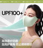 蕉下（beneunder）防晒口罩女防晒面罩防紫外线高颜值薄款脸基尼漫暮黑 实拍图
