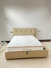 全友家居 奶油风头层牛皮床头软包靠背卧室1.8米茉伊真皮高箱储物大床 实拍图