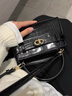 CHARLES&KEITH鳄鱼纹凯莉包手提斜挎婚包包女包生日礼物新年礼物CK2-50270880-1 Black黑色 S 实拍图