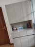 圣玲缘餐边柜高柜一体靠墙现代简约定制家用收纳置物柜子客厅储物柜酒柜 奶白灰 100*30/40*200cm【实木板】 实拍图
