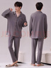 浪莎纯棉男士睡衣春秋款家居服长袖长裤两件套大码冬天可外穿男款套装 实拍图