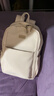 晴熙笔记本双肩电脑背包16英寸适用苹果华为14拯救者17高颜值男士女生 皎月白-3D加绒气囊+SBS大牌拉链+金属肩带扣 适配14-15-16.1英寸电脑 实拍图