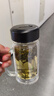 富光拾喜（FUGURNG BESTJOY）双层玻璃杯男女办公水杯 防烫带滤网大容量泡茶杯子520ml黑色 实拍图