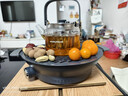 摩飞电器【新年礼物】围炉煮茶器 电陶炉配玻璃茶壶+烧烤网养生壶烹茶烧水煮茶一体机  MR6083 【全玻璃0胶水】 深灰色 0.65L 实拍图
