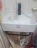 杜拉帝亚小户型挂墙式陶瓷洗手盆简易洗脸盆柜组合阳台卫生间厨房洗漱台池 48*37盆+单层支架+冷热龙头 实拍图