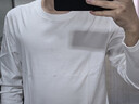京东京造【奢华100支】t恤男高端打底衫25秋季新品衣服长袖 暖昼白 S 实拍图