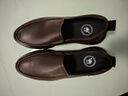 骆驼牌 皮鞋男士商务休闲鞋软底软皮爸爸懒人鞋子W932263660棕色43 实拍图