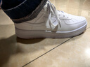 特步情侣男女板鞋小白鞋空军一号冬季革面保暖运动板鞋休闲鞋 实拍图