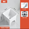 柯鲸拖把池阳台陶瓷家用大号方形拖布盆卫生间落地式洗地洗墩布池 901豪华款【手动防堵下水】 实拍图
