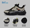 361°童鞋 儿童跑鞋25冬季男中大童旋钮扣革面回弹运动鞋 黑 35 实拍图