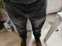 马登工装美式高街水洗做旧牛仔裤灰色直筒微锥萝卜裤休闲长裤子男夏秋 水洗灰 36 实拍图