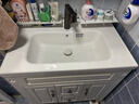 波彼（BOBI）台盆陶瓷一体盆洗手盆单盆阳台浴室柜卫生间半嵌入洗脸面盆池定制 【80*48CM】盆+弹跳下水+防臭管 实拍图