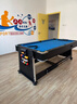 SZX成人标准4合1游戏桌 家庭商用台球乒乓球冰球黑8式室内球厅娱乐桌 7尺4合1-213*111*81cm-黑桌+蓝布 实拍图