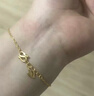周六福足金999黄金手链女素链生日礼物AA072175 约2.2g 16+2cm新年礼物 实拍图