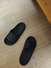京东京造【泡泡云】踩屎感厚底轻盈防滑外穿拖鞋新款拖鞋男士 黑色42-43 实拍图