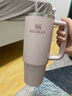STANLEY保温杯水杯巨无霸吸管杯保温保冷车载家居办公大容量杯子新年礼物 【热卖TOP1】晶粉- 887ml 实拍图