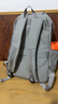 回力双肩包男防泼水电脑背包大学生书包休闲轻便大容量通勤出差旅行包 灰色【升级USB接口+便捷耳机孔】 实拍图