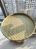 嘉篮乡簸箕竹编制品竹筛子手工竹匾晒干货农家用畚箕圆簸箕装饰晾晒筐 竹青款 60*60*3cm 实拍图