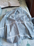 艾薇 被套单件磨毛被套纯色宿舍单人被单被套被罩150*200cm 海蓝大格 实拍图