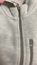 优衣库童装男童女童摇粒绒拉链茄克长袖外套夹克秋冬新款478141 02 浅灰色 150 实拍图