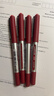 uni三菱 uni-ball EYE红色中性笔高颜值0.5mm红笔签字笔商务直液式学生水笔水性笔套装 UB-150 5支 实拍图
