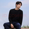 京东京造毛衣针织衫男秋冬商务休闲保暖男士羊毛打底衫  黑色 M 实拍图