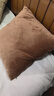 京东京造棉花糖抱枕 超柔棉棉绒沙发床头客厅办公室腰靠枕垫 黄色45x45cm 实拍图