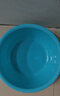 新款圆形家用洗脸盆加厚卫生间厨房洗衣洗菜洗脚宿舍泡脚盆 湖水蓝 大号plus【直径37CM】 实拍图