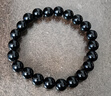 雅薇妮纯黑乌金天然黑曜石手链男士女款貔貅佛珠手串本命年饰品 黑曜石手串全珠款8mm 实拍图